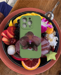 Image 1 of Purple veined Orchid Phone Grip