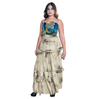 Image 1 of sand long wrap skirt 