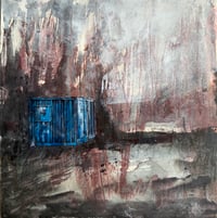Image 1 of Blue shed original painting