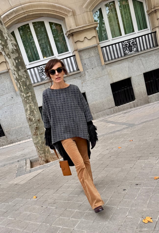 AMAZONA KAFTAN IN GREY TWEED 