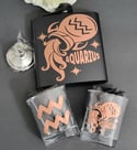 Aquarius Zodiac Flask Set 