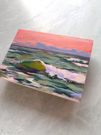 Image 2 of The Sea, 5x7” Original Painting 
