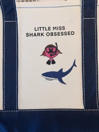 Image 2 of Mini Little Miss Tote - Navy Earth Day