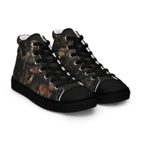 Image 18 of Grunge Style Nature Inspired Mushrooms/Fungus Women’s high top canvas shoes