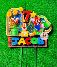 Image 2 of Super Mario Cake Topper with Shaker