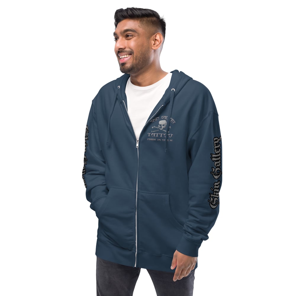 Skin Gallery Unisex fleece zip up hoodie