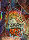 KABOOM HOLOGRAPHIC SKETCH STICKER 