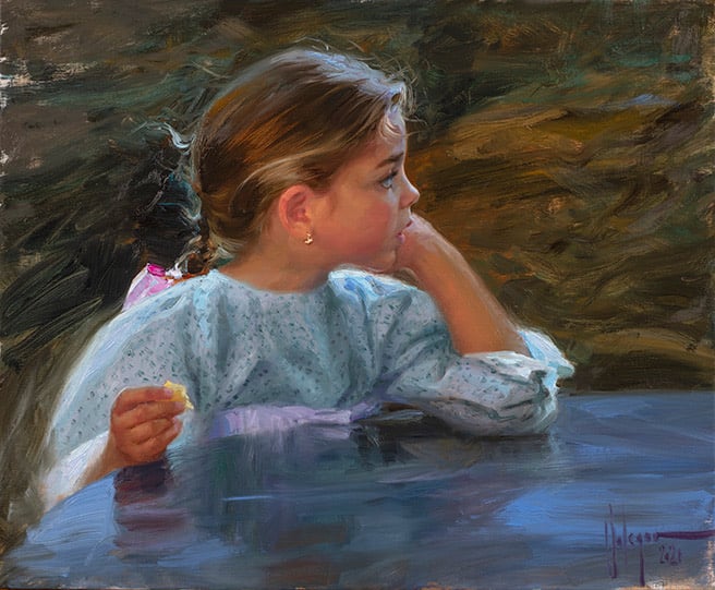 Image of PRINT ON CANVAS "THE PEASANT GIRL FROM IBIZA"