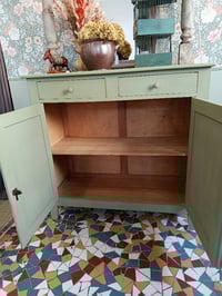 Image 5 of Buffet parisien patiné vert de gris 