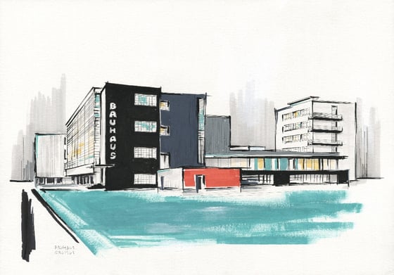 Image of Bauhaus. Gropius. 