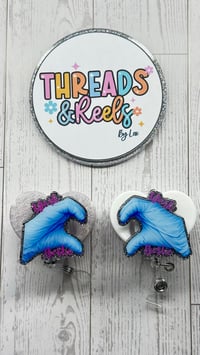 Work bestie badge reels (comes as a set)