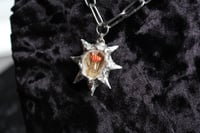 Image 4 of dead good snail mushroom and bee wing spiky necklace