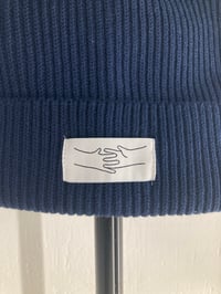 Image 2 of HANDSHAKE FISHERMAN BEANIE FRENCH NAVY