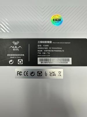 Image of AULA F3099 Wireless Keyboard, Rechargeable Keyboard With RGB Light - Free Shipping