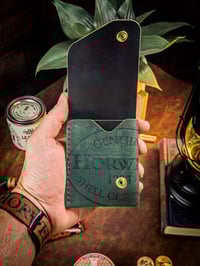Image 2 of The Roosevelt Flip Reverse Black Horween Shell