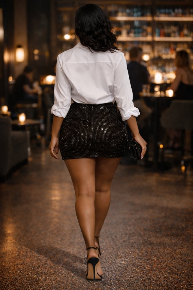 Image of Girls Night Sequin Skirt