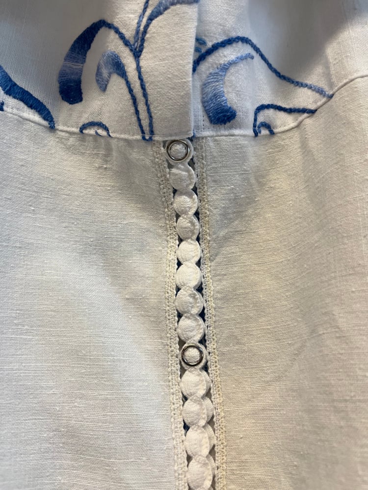 Image of Shirt with blue embroidery (small)