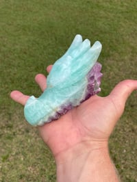 Image 10 of Dragon Head Skull Fluorite Carving #2030