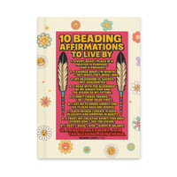 Image 2 of 10 Beading Affirmations Hardcover journal matte