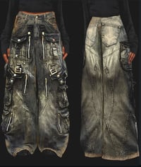 Image 2 of Mud Washed 'Le Bolest' Cargo Pants