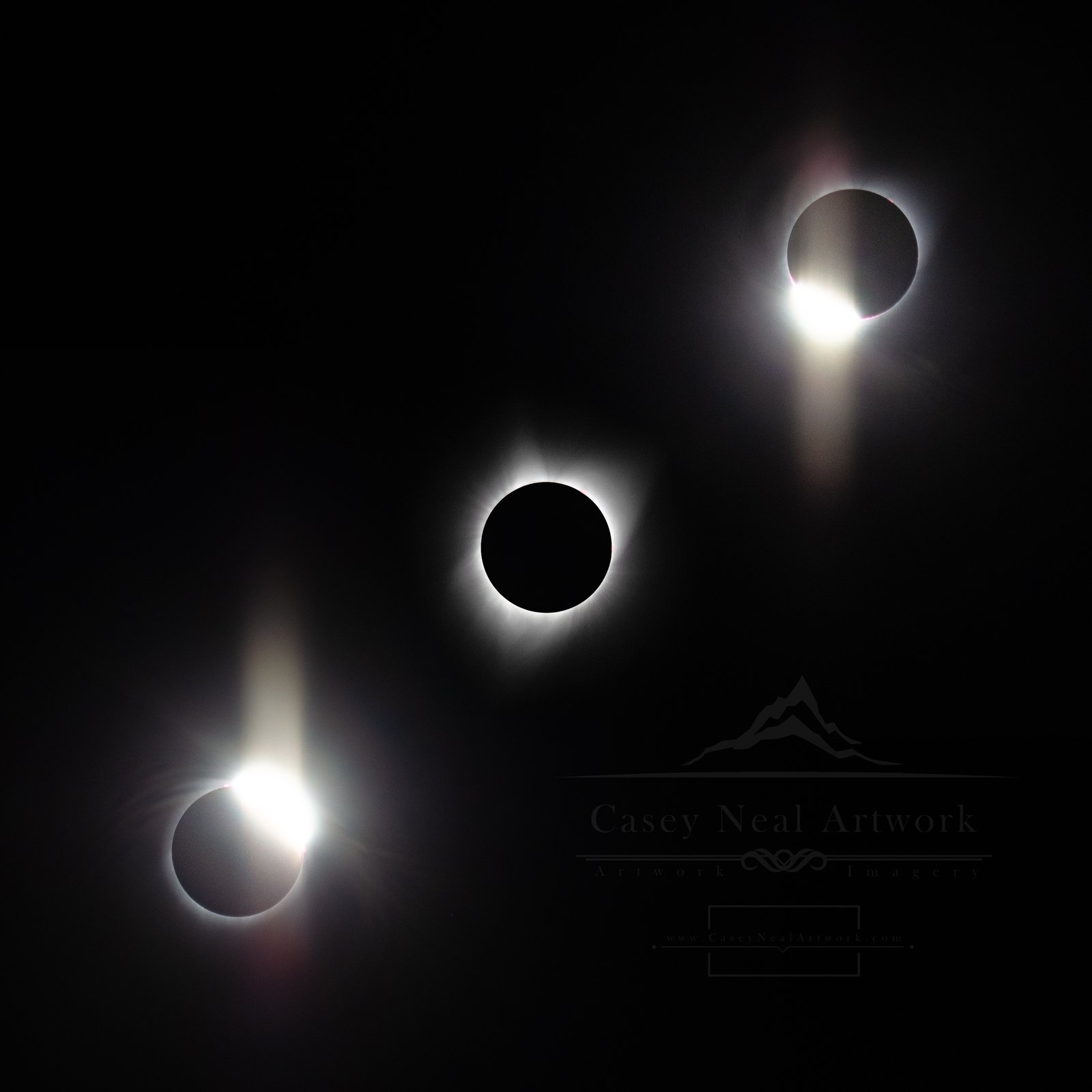 Totality & Diamond Rings | Casey Neal Artwork