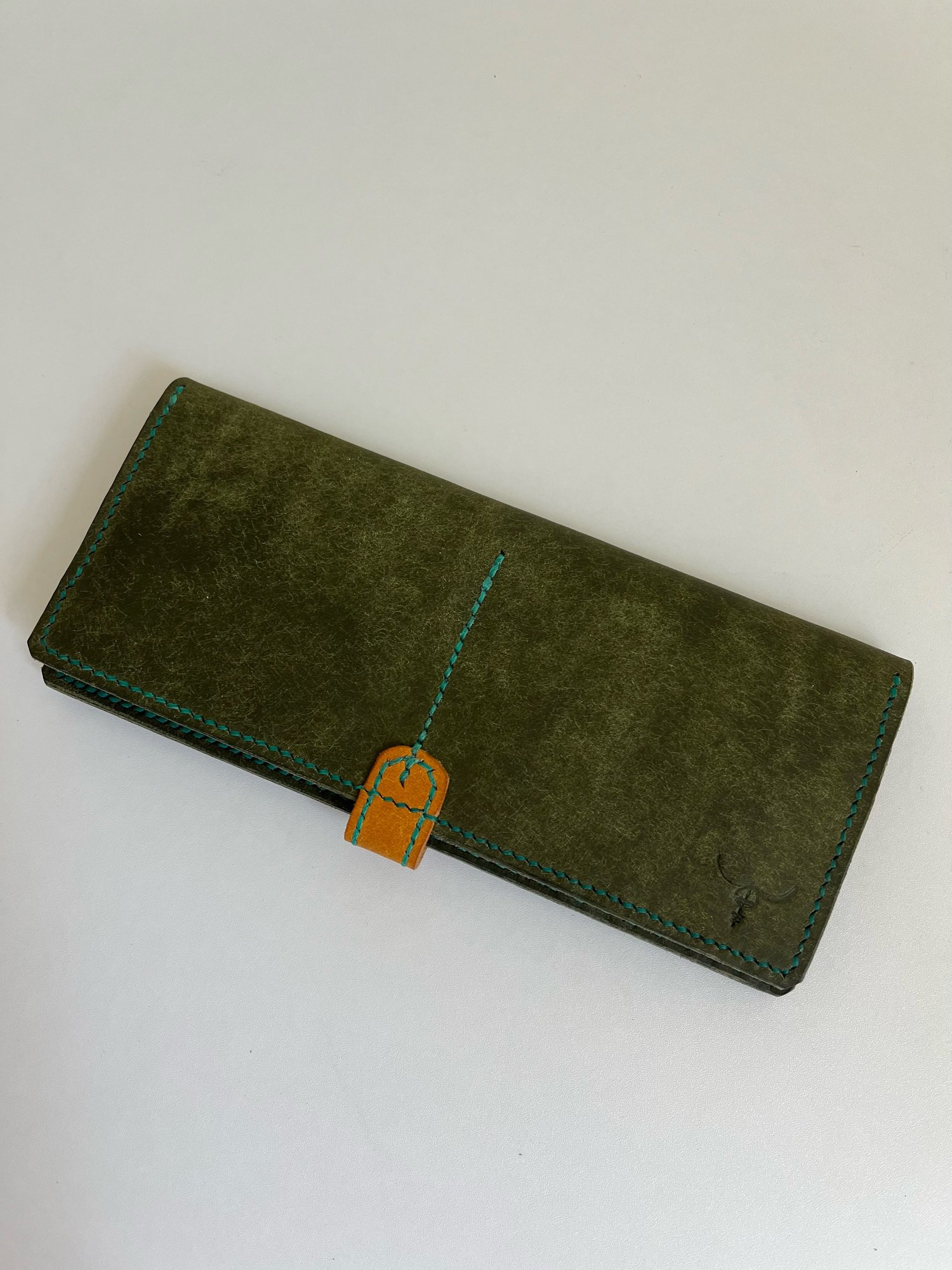 Image of Olive/Yellow Pueblo Long Wallet