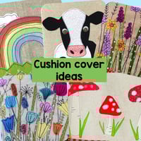 Free Motion Applique Cushion Cover. Saturday 16th May. 2pm-5.30