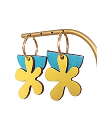 Image 18 of Boucles d'oreilles "Nerina" en cuir upcyclé 