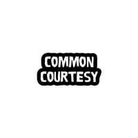 Image 4 of Common Courtesy Logo Sticker