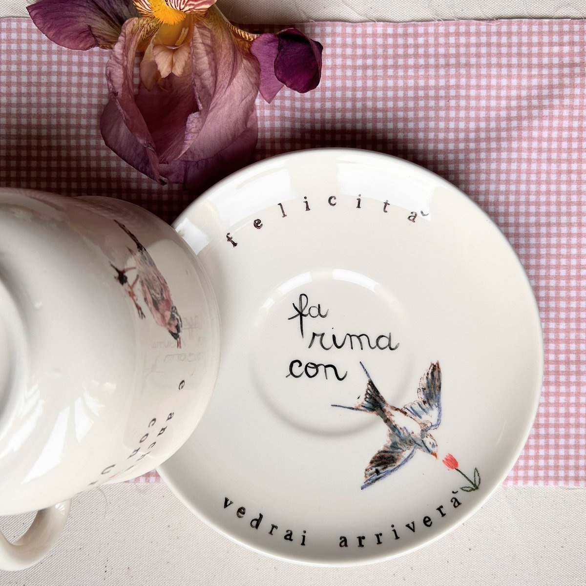 TAZZA CAFFELLATTE + PIATTO FELICITÀ