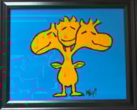 Woodstock as King Gidorah - 8 x 10” acrylic