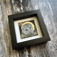 Image 2 of Honeysuckle Owl ~ Framed Mini Original