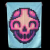 PIXEL SKULL tapestry