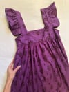 early 1970s BIRKIN plum taj Indian mini dress