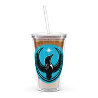 Image 1 of Clear plastic tumbler - Blue Rebel Loon