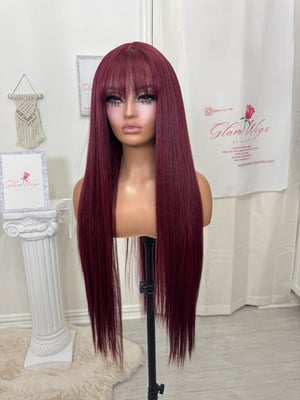 Image of Sangria bangs luxury (custom order) 