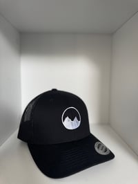 PRE ORDER -Black-White Mountain Cap