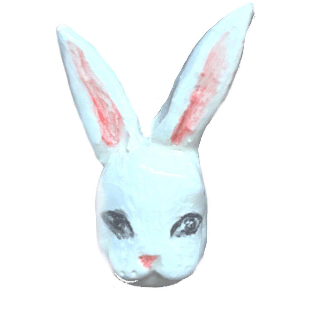Image of Ceramic Rabbit Brooch