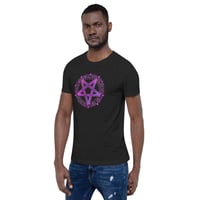 Image 2 of Pink and Purple Pentagram Unisex t-shirt