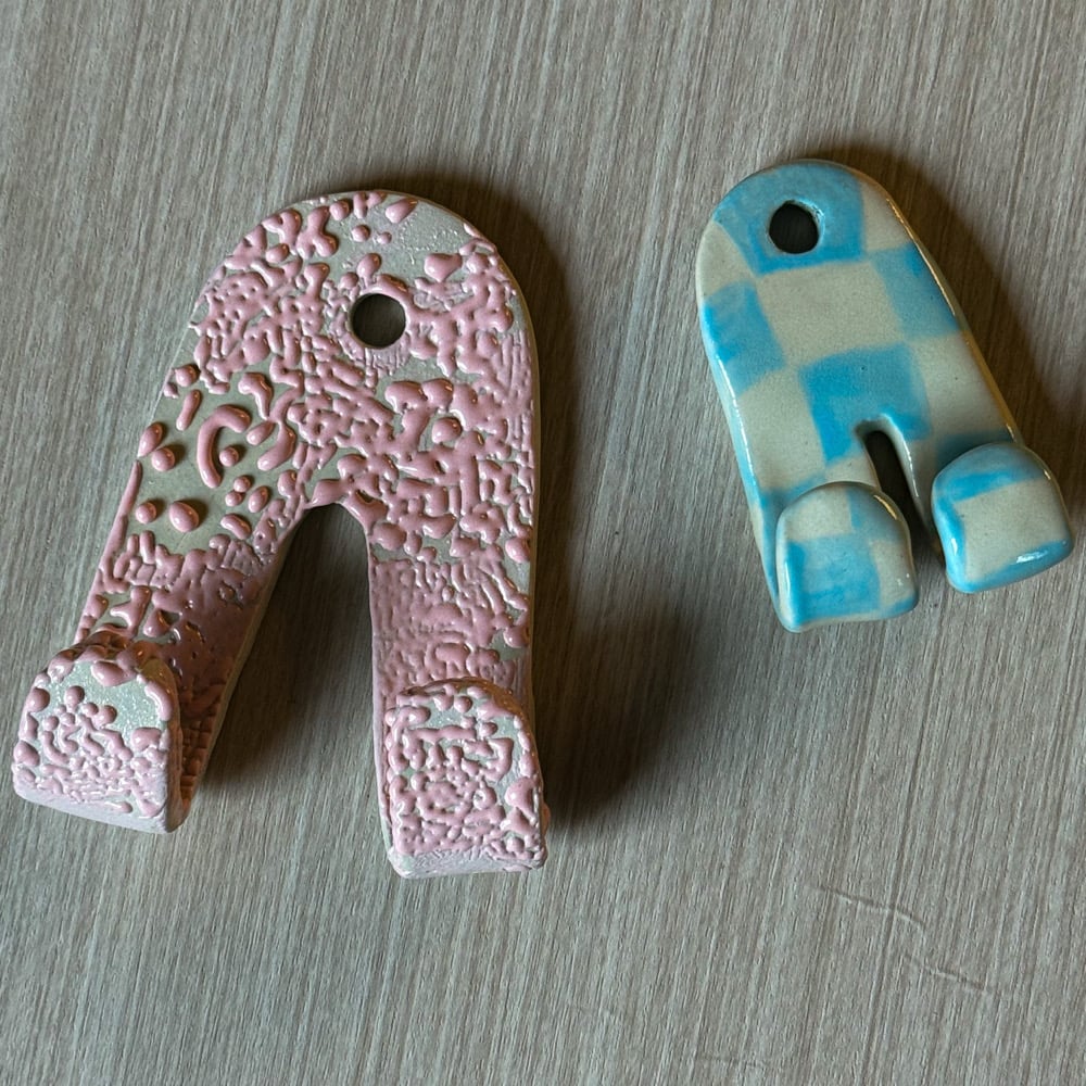 image of double hook wall hangers