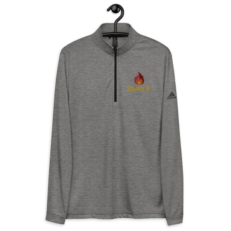 Hot Like Fire Quarter Zip Adidas Pullover Image 4
