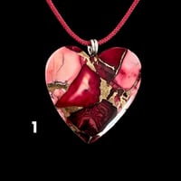 Image 1 of “Cherry Jubilee” Heart Necklaces (#21)