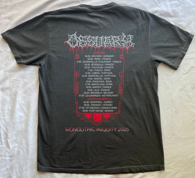 "MONOLITHIC INIQUITY" TOUR T-SHIRT