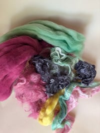 Image 4 of Luna Silk Moth Inspired Fiber Kit For Blending, Carding, Spinning, Felting