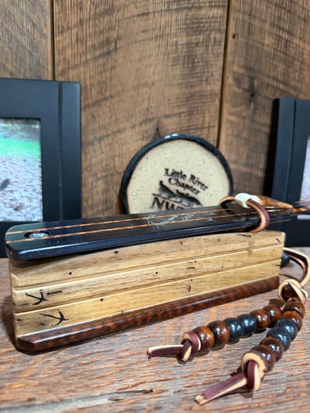 Image of Dymondwood/Wormy Persimmon with Snakewood inlay