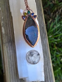 Image 5 of Electrofoemed Labradorite Rainbow Brite necklace