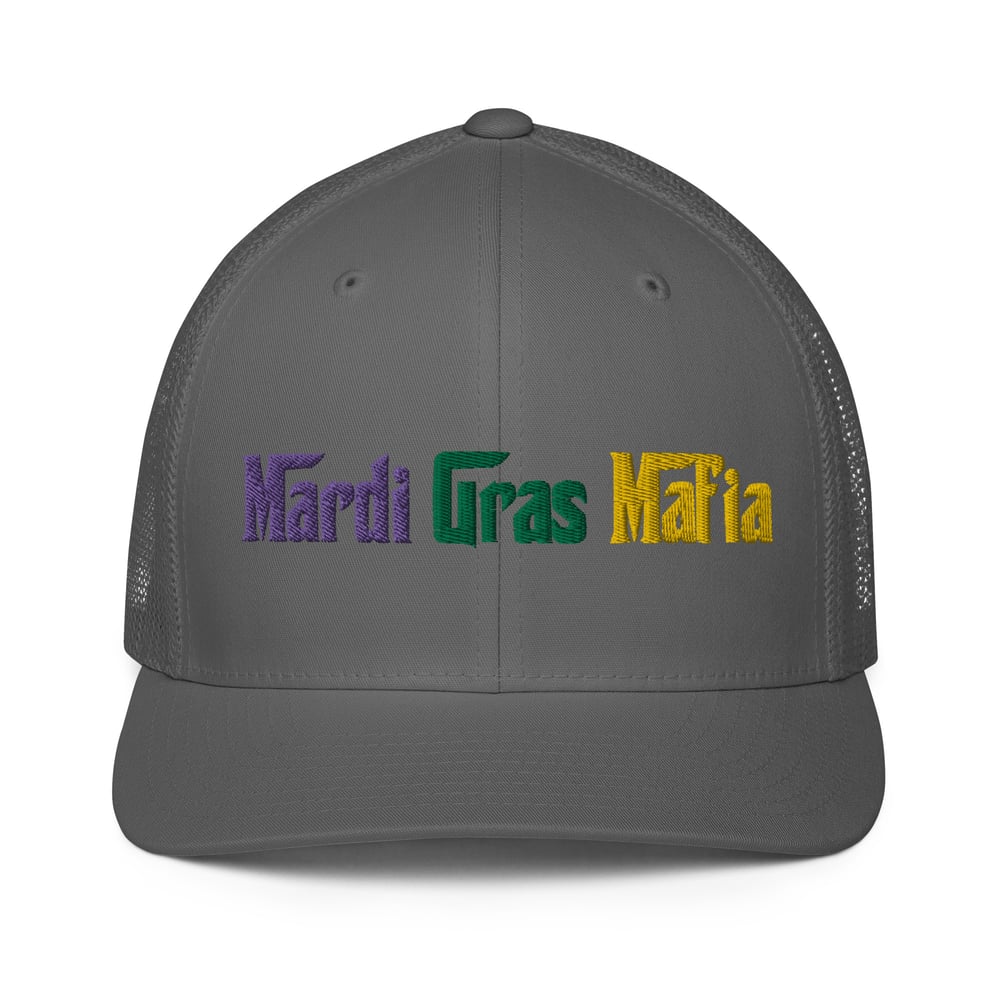 Image of Mardi Gras Mafia “FlexFit” trucker cap