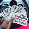 Connecting NEVER Competing Sticker 