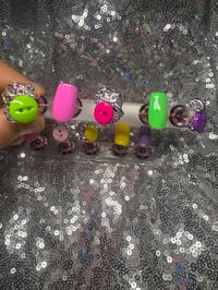 Image 1 of  New Colorful button gel press on nails