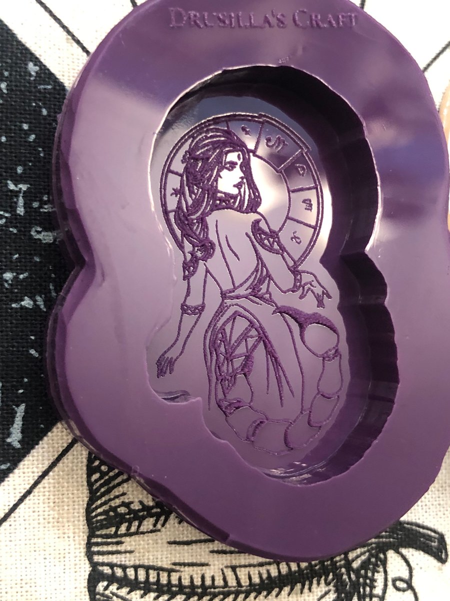 Image of Zodiac Goddess Pendant Silicone Mold